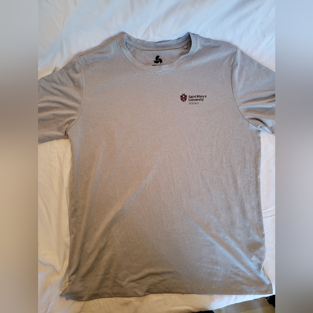 St Mary's University Science Short Sleeve Gray Tee, Athletic Material